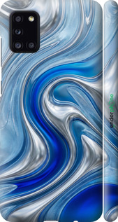 3D пластиковий матовий чехол Liquid Chrome для Samsung Galaxy A31 A315F - 6781m-1908 изображение 