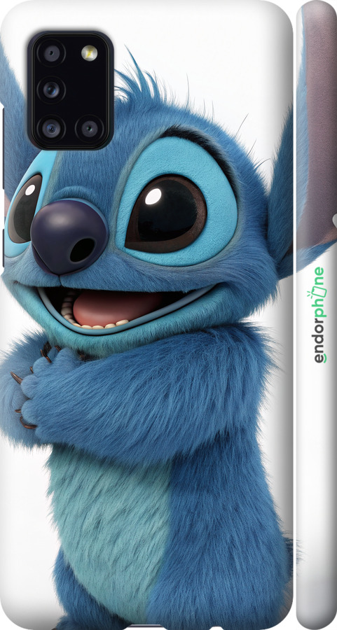 3D пластиковий матовий чехол Стіч 1 для Samsung Galaxy A31 A315F - 6686m-1908 изображение 