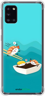Силіконовий протиударний с посиленими кутами чехол Суші для Samsung Galaxy A31 A315F - 6354sp-1908 изображение 