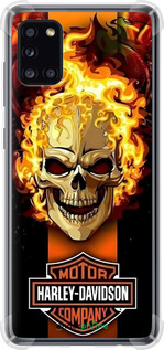 Силіконовий протиударний с посиленими кутами чехол Харлей девидсон для Samsung Galaxy A31 A315F - 6370sp-1908 изображение 