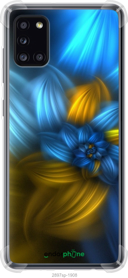 

Силіконовий протиударний с посиленими кутами чохол "Візерунок 46" для Samsung Galaxy A31 A315F, Синій