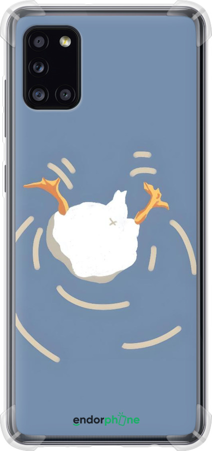 Силіконовий протиударний с посиленими кутами чехол Гусь ныряет для Samsung Galaxy A31 A315F - 6275sp-1908 изображение 