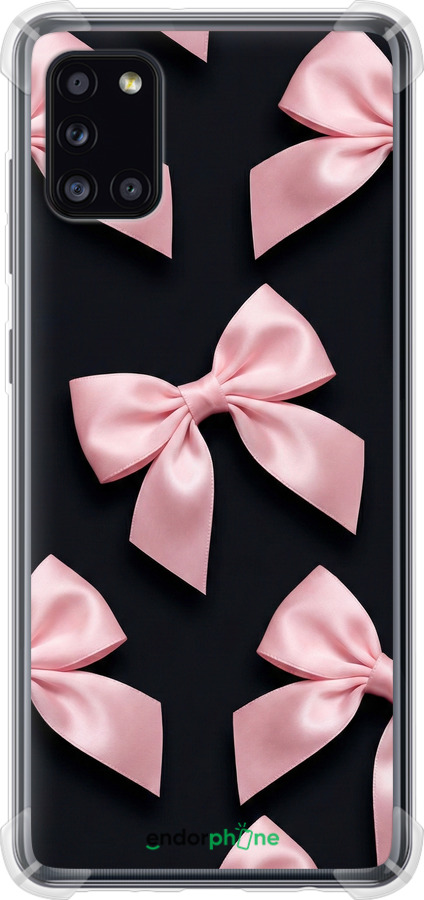 Силикон с усиленными углами чехол Coquette Ribbons Dark Coquette для Samsung Galaxy A31 A315F - 6767sp-1908 изображение 