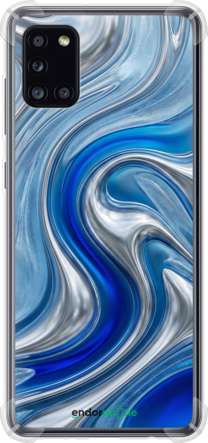 Силикон с усиленными углами чехол Liquid Chrome для Samsung Galaxy A31 A315F - 6781sp-1908 изображение 