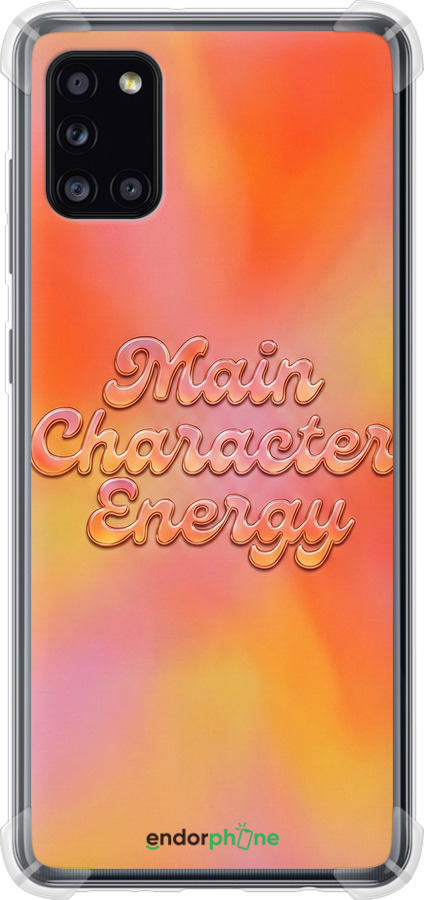 Силикон с усиленными углами чехол Aura Gradient Main Character Energy Aesthetic Y2K для Samsung Galaxy A31 A315F - 6783sp-1908 изображение 