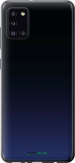 2D пластиковый чехол Градиент в тёмно - синем стиле для Samsung Galaxy A31 A315F - 6542t-1908 изображение 