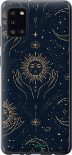 2D пластиковий чехол Celestial Harmony: Sun & Moon Gold Mystic Pattern для Samsung Galaxy A31 A315F - 6778t-1908 изображение 