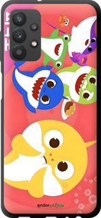 TPU чехол Бейби Шаркс для Samsung Galaxy A32 A325F - 6305b-2204 изображение 