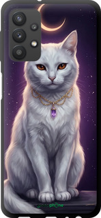 TPU чехол Mystic White Cat Gothic Dark Purple Gold для Samsung Galaxy A32 A325F - 6805b-2204 изображение 