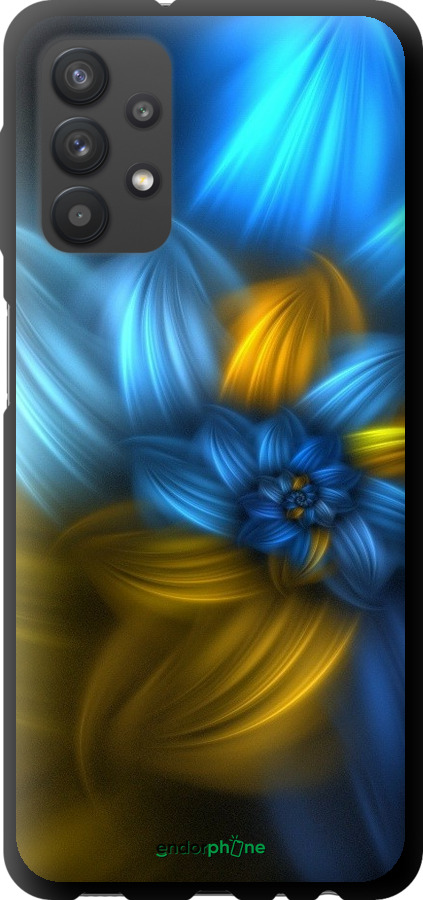 

TPU чорний чохол "Візерунок 46" для Samsung Galaxy A32 A325F, Синій