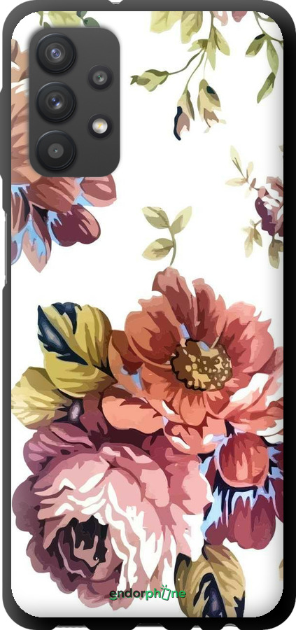 TPU чехол Vintage flowers для Samsung Galaxy A32 A325F - 4333b-2204 изображение 