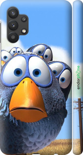 3D пластиковый матовый чехол Angry Birds для Samsung Galaxy A32 A325F - 6008m-2204 изображение 