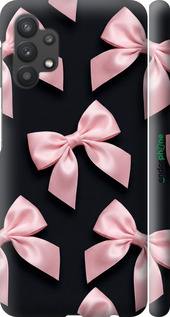3D пластиковий матовий чехол Coquette Ribbons Dark Coquette для Samsung Galaxy A32 A325F - 6767m-2204 изображение 