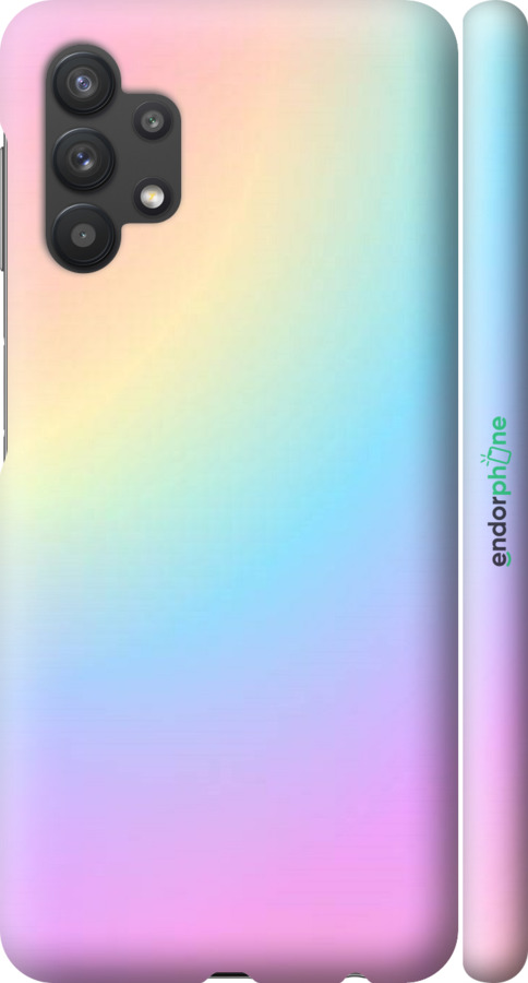 

3D пластиковий матовий чохол "Веселка 2" для Samsung Galaxy A32 A325F, Рожевий