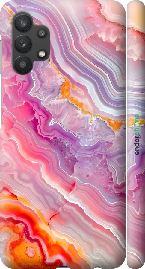 3D пластиковый матовый чехол Мрамор 2 для Samsung Galaxy A32 A325F - 6307m-2204 изображение 