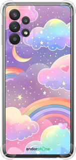 Силіконовий протиударний с посиленими кутами чехол Хмари та веселка для Samsung Galaxy A32 A325F - 6312sp-2204 изображение 