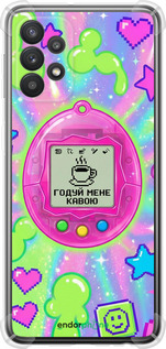 Силикон с усиленными углами чехол Y2K Aesthetic Retro Pet: Годуй мене кавою для Samsung Galaxy A32 A325F - 6784sp-2204 изображение 