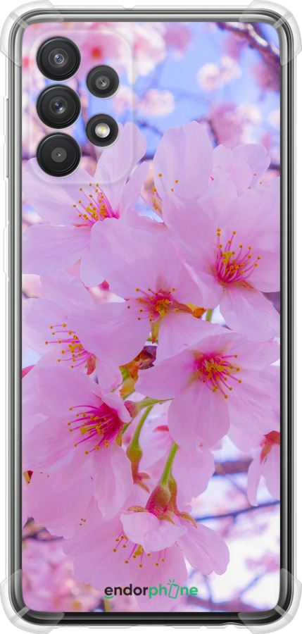 Силикон с усиленными углами чехол Сакура для Samsung Galaxy A32 A325F - 6029sp-2204 изображение 