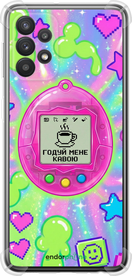 Силикон с усиленными углами чехол Y2K Aesthetic Retro Pet: Годуй мене кавою для Samsung Galaxy A32 A325F - 6784sp-2204 изображение 