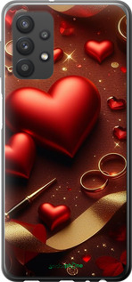 2D пластиковий чехол Сердечки v3 для Samsung Galaxy A32 A325F - 5833t-2204 изображение 