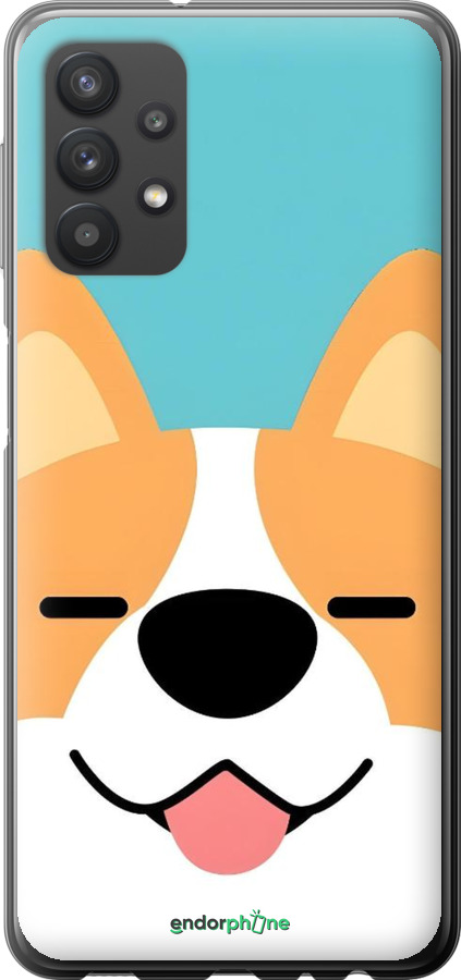 2D пластиковий чехол Корги для Samsung Galaxy A32 A325F - 6280t-2204 изображение 