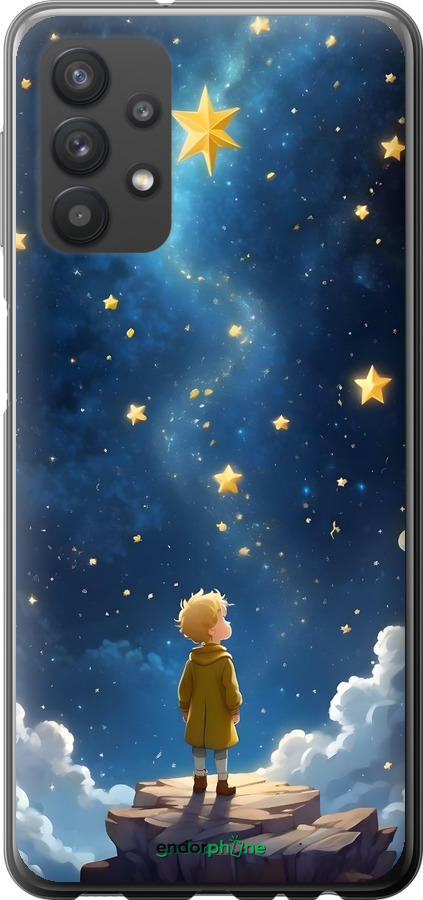 Силиконовый чехол Маленький принц для Samsung Galaxy A32 A325F - 6326u-2204 изображение 