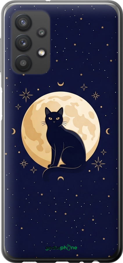 2D пластиковий чехол Cute Cat Celestial/Witchy для Samsung Galaxy A32 A325F - 6787t-2204 изображение 