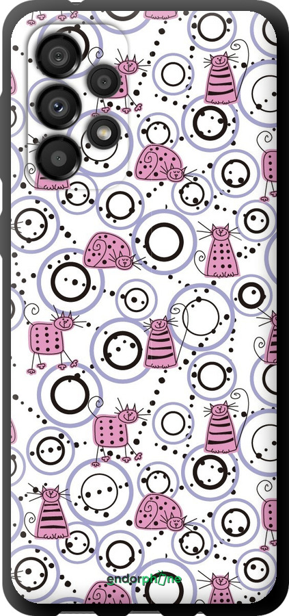 TPU чехол Кумедні коти для Samsung Galaxy A33 5G A336B - 907b-2584 изображение 
