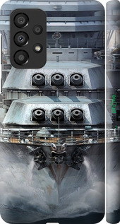 3D пластиковый матовый чехол Линкор, world of tanks, wargaming, военный корабль для Samsung Galaxy A33 5G A336B - 6453m-2584 изображение 