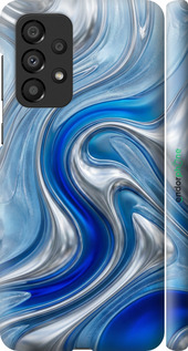 3D пластиковый матовый чехол Liquid Chrome для Samsung Galaxy A33 5G A336B - 6781m-2584 изображение 