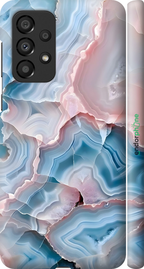 3D пластиковый матовый чехол Мрамор для Samsung Galaxy A33 5G A336B - 6306m-2584 изображение 