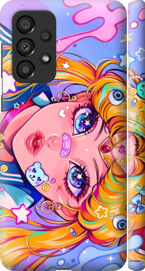 3D пластиковый матовый чехол Сейлор Мун 4 для Samsung Galaxy A33 5G A336B - 6353m-2584 изображение 