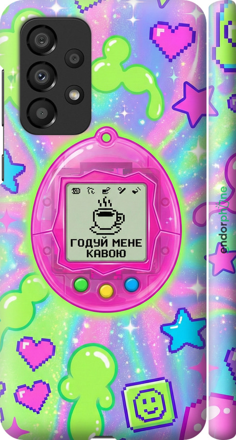 3D пластиковый матовый чехол Y2K Aesthetic Retro Pet: Годуй мене кавою для Samsung Galaxy A33 5G A336B - 6784m-2584 изображение 