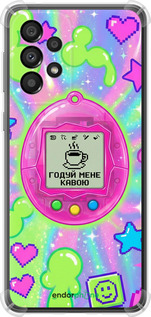 Силикон с усиленными углами чехол Y2K Aesthetic Retro Pet: Годуй мене кавою для Samsung Galaxy A33 5G A336B - 6784sp-2584 изображение 