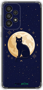 Силіконовий протиударний с посиленими кутами чехол Cute Cat Celestial/Witchy для Samsung Galaxy A33 5G A336B - 6787sp-2584 изображение 