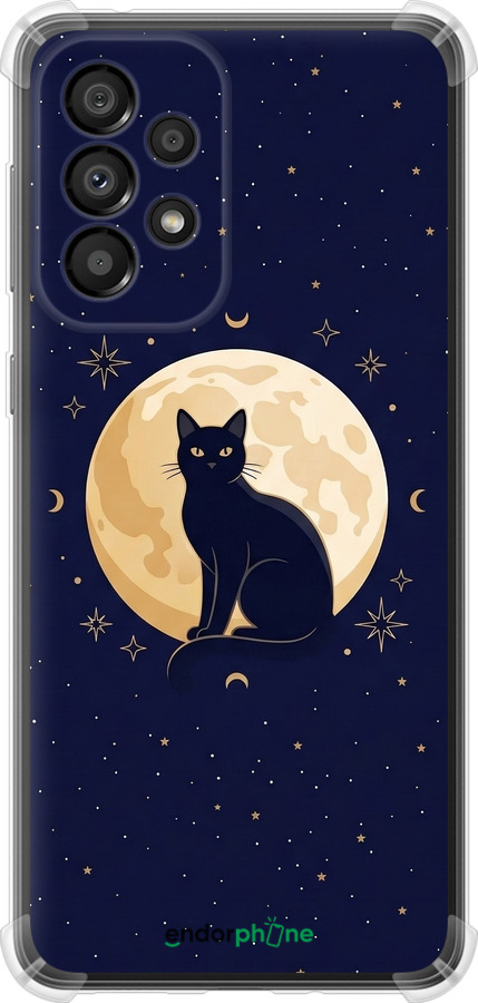 Силіконовий протиударний с посиленими кутами чехол Cute Cat Celestial/Witchy для Samsung Galaxy A33 5G A336B - 6787sp-2584 изображение 