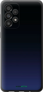 Силиконовый чехол Градиент в тёмно - синем стиле для Samsung Galaxy A33 5G A336B - 6542u-2584 изображение 