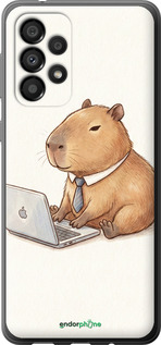 Силиконовый чехол 'Funny Capybara CEO Working' для Samsung Galaxy A33 5G A336B изображение 1