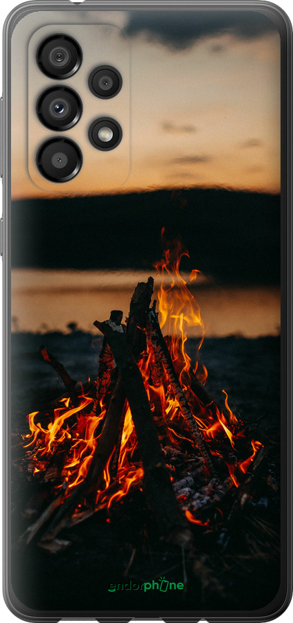 Силиконовый чехол Огонь для Samsung Galaxy A33 5G A336B - 6021u-2584 изображение 