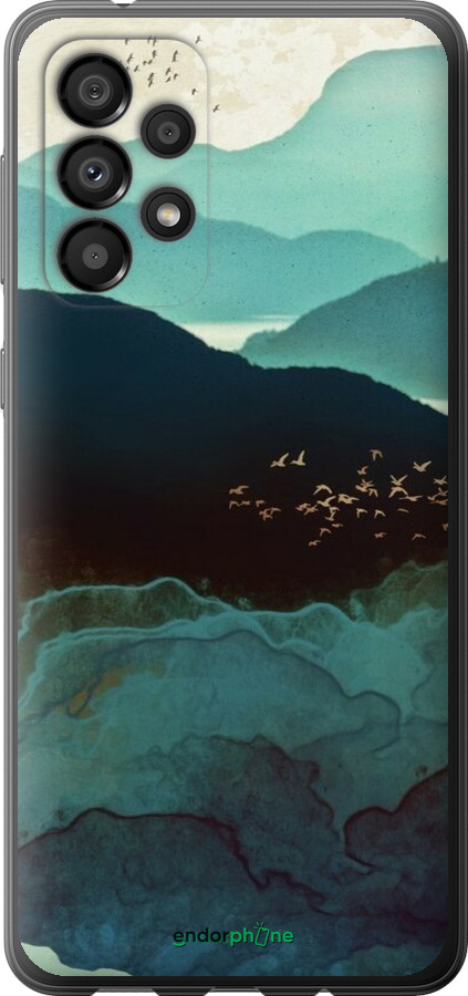 Силиконовый чехол С изображением гор Индиго для Samsung Galaxy A33 5G A336B - 6484u-2584 изображение 