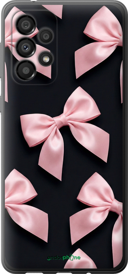 Силиконовый чехол Coquette Ribbons Dark Coquette для Samsung Galaxy A33 5G A336B - 6767u-2584 изображение 