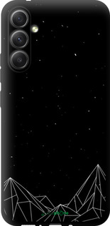 TPU чехол Черно белые абстрактные горы для Samsung Galaxy A34 A346E - 6437b-2936 изображение 