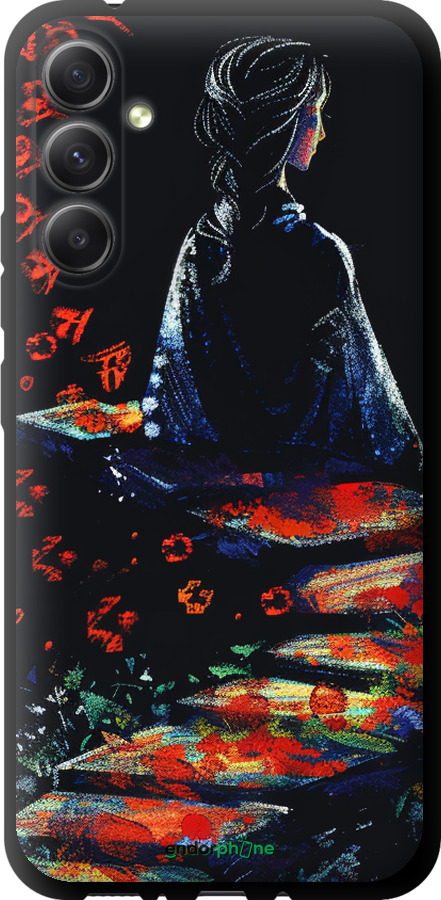 TPU чехол Мрійлива дівчина для Samsung Galaxy A34 A346E - 6042b-2936 изображение 