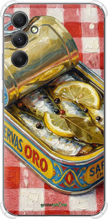 Силіконовий протиударний с посиленими кутами чехол Vintage Sardine Tin Phone для Samsung Galaxy A34 A346E - 6772sp-2936 изображение 