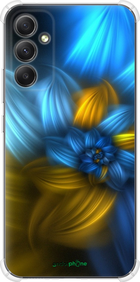 

Силіконовий протиударний с посиленими кутами чохол "Візерунок 46" для Samsung Galaxy A34 A346E, Синій