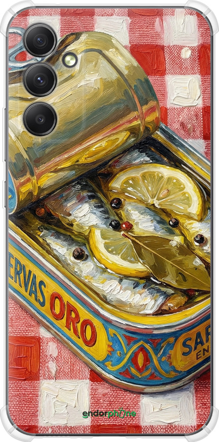 Силіконовий протиударний с посиленими кутами чехол Vintage Sardine Tin Phone для Samsung Galaxy A34 A346E - 6772sp-2936 изображение 