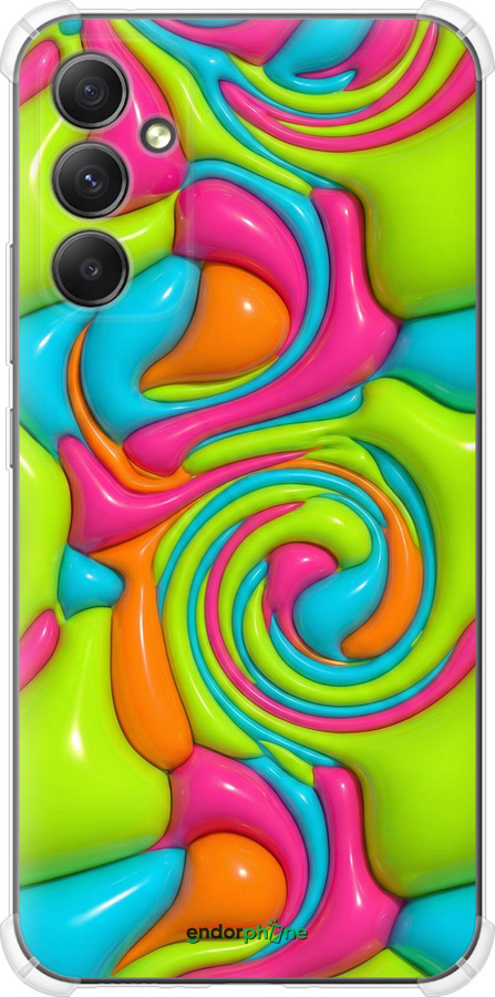 Силикон с усиленными углами чехол Y2K Jelly Dream для Samsung Galaxy A34 A346E - 6780sp-2936 изображение 