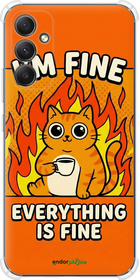 Силикон с усиленными углами чехол Funny Cat для Samsung Galaxy A34 A346E - 6786sp-2936 изображение 