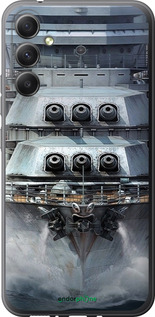 Силиконовый чехол Линкор, world of tanks, wargaming, военный корабль для Samsung Galaxy A34 A346E - 6453u-2936 изображение 