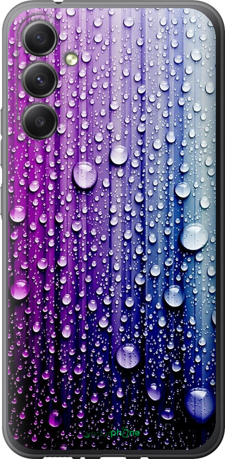 

Силіконовий чохол "Краплини води" для Samsung Galaxy A34 A346E, Синій